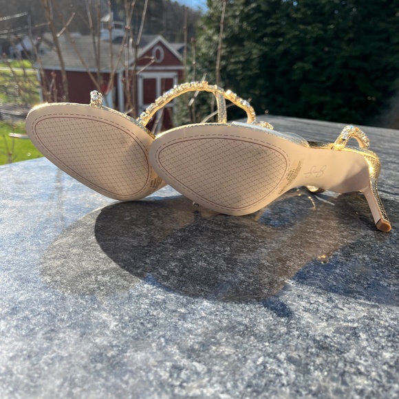 COPY - Jessica Simpson Sparkly Metallic Jaycin Heels. NWT and Box - Picture 2 of 6